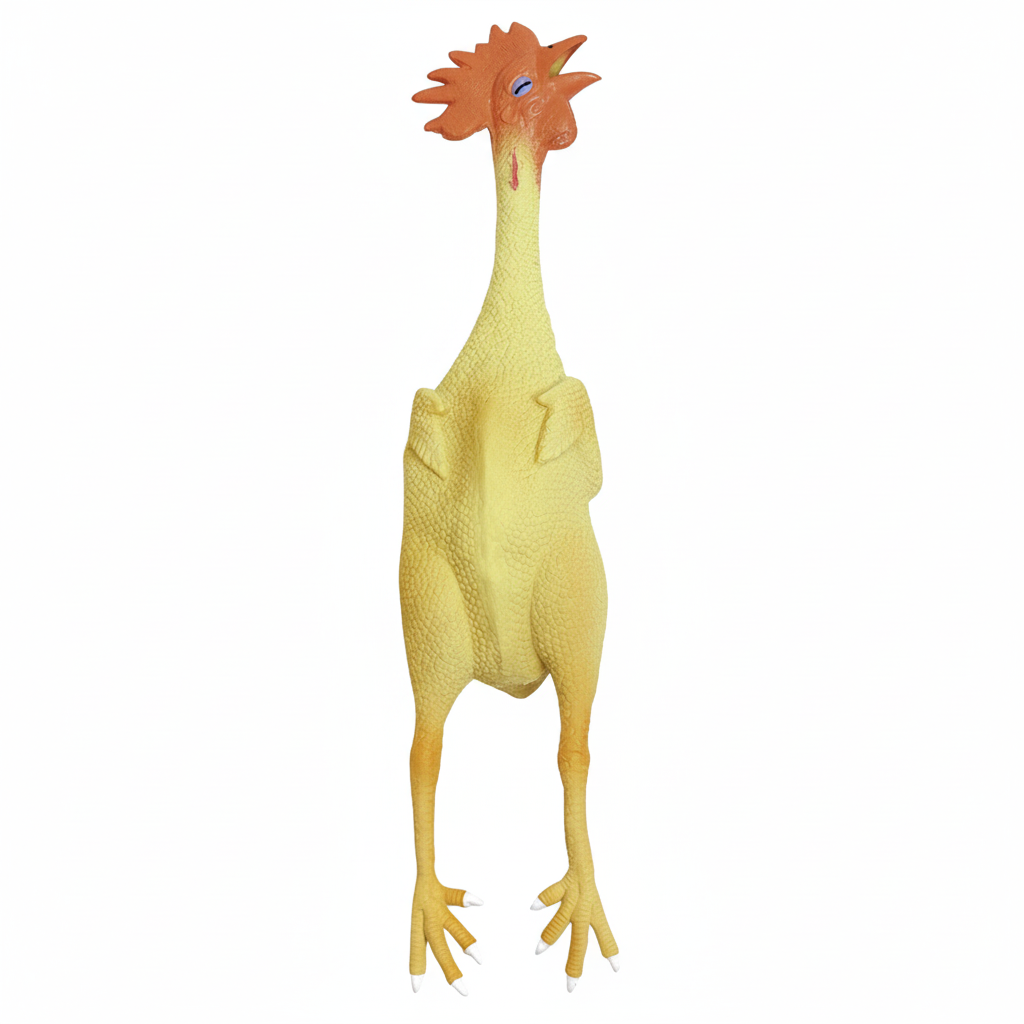 Latex rubber chicken toy for dogs