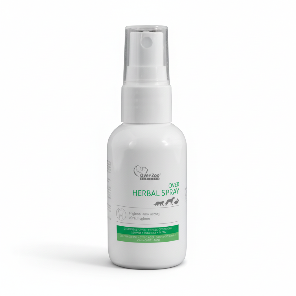 Over Zoo Herbal Spray 50ml oral hygiene white background product photo
