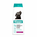 Happs dark coat dog shampoo 200ml white background product photo