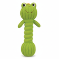 Green latex frog toy for dogs