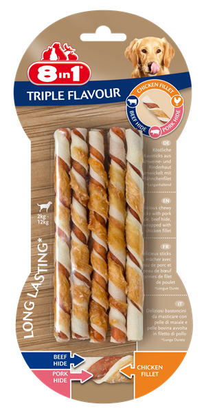 8in1 Triple Flavour Twisted Sticks 10szt