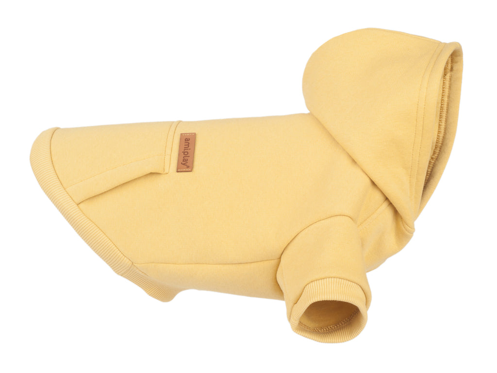AMIPLAY Bluza Z Kapturem Texas Żółta 40cm
