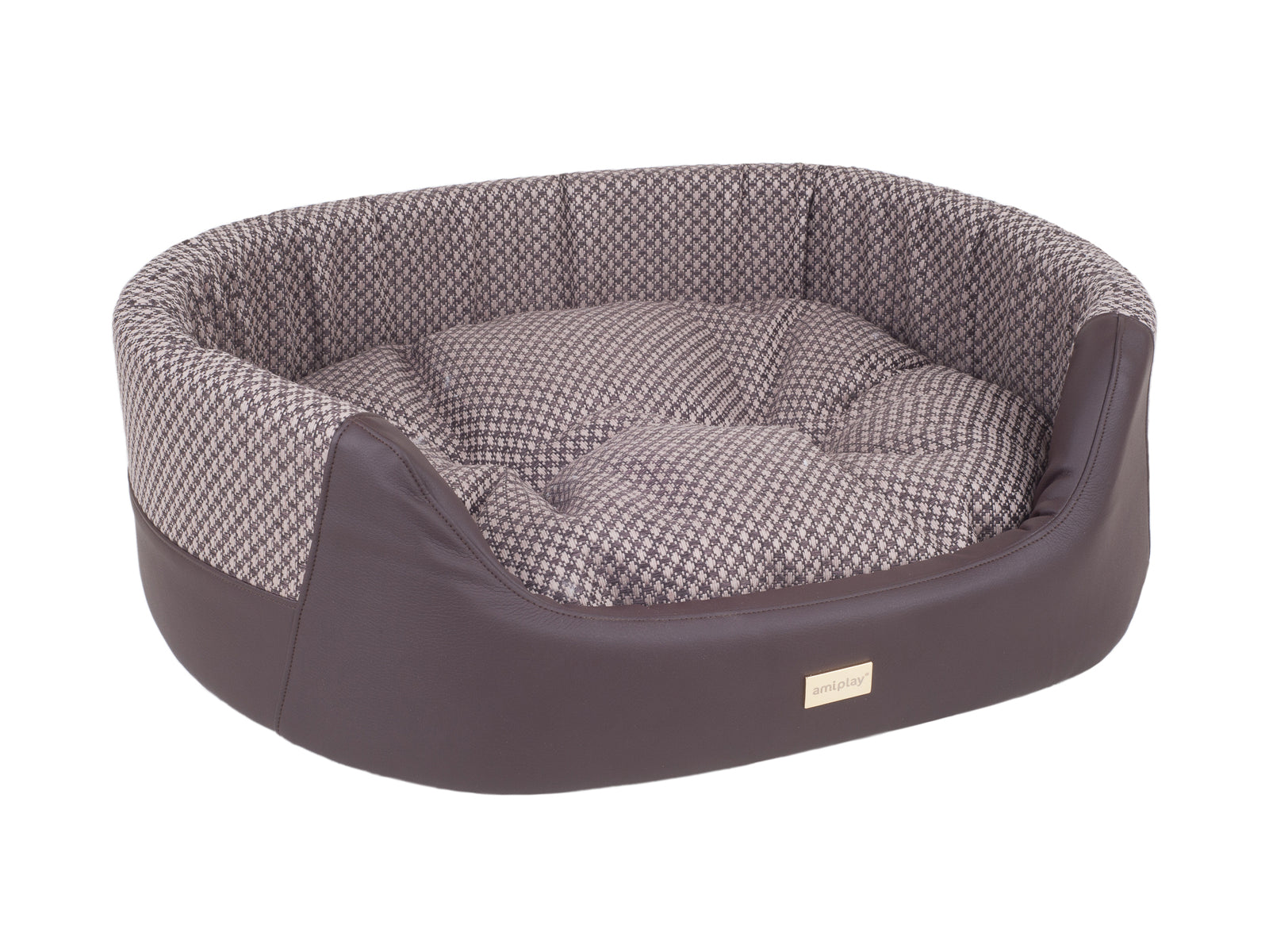 AMIPLAY Legowisko Elipsa Morgan Brązowe M