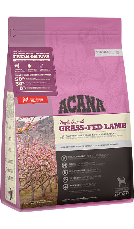 Acana Singles Grass-Fed Lamb Pełnoporcjowa karma bezzbożowa для psów monobiałkowa Jagnięcina 2kg