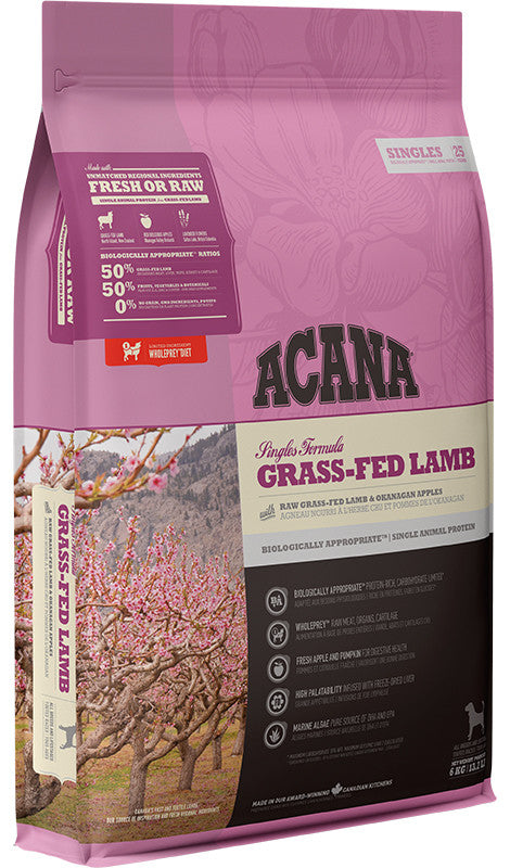 Acana Singles Grass-Fed Lamb Pełnoporcjowa karma bezzbożowa dla psów monobiałkowa Jagnięcina 6kg
