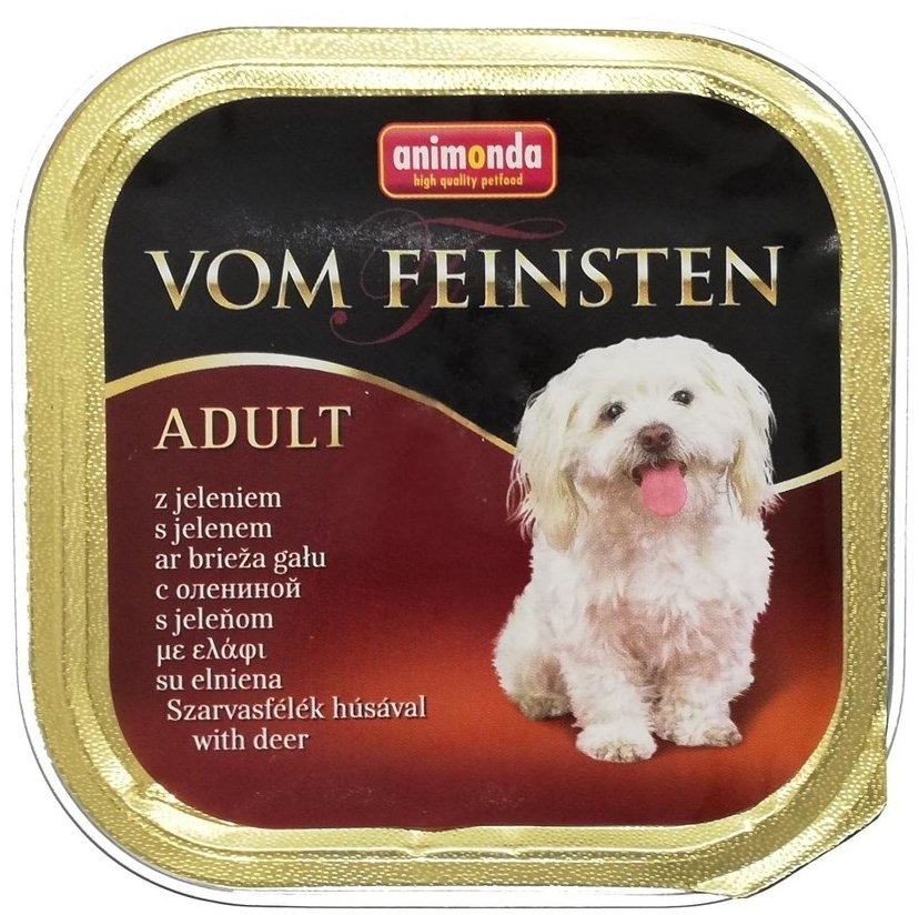 Animonda Vom Feinsten Adult Pełnoporcjowa karma dla dorosłych psów Jeleń 150g