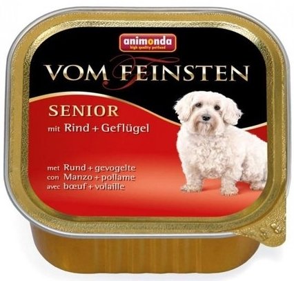 Animonda Dog Vom Feinsten Senior Wołowina Z Kurczakiem 150g