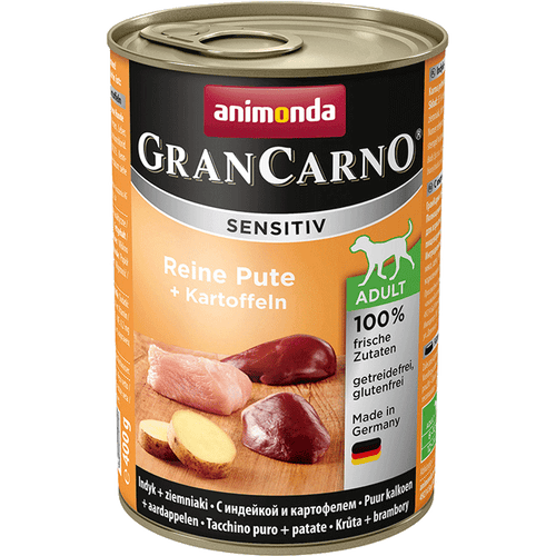 Animonda GranCarno Sensitiv Adult Dog Indyk I Ziemniaki 400g