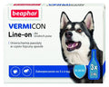 BEAPHAR Vermicon Line-On Dog M Krople Przeciwko Ektopasożytom Dla Psów 15-30kg 3x3ml