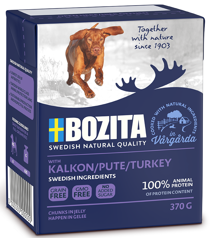 BOZITA Dog Indyk W Galarecie 370g
