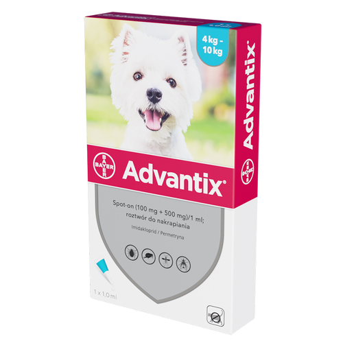 Bayer Advantix Krople Na Kleszcze I Pchły 1ml