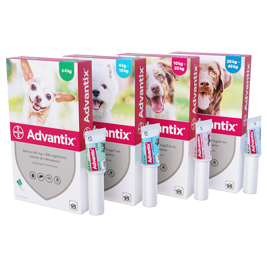 Bayer Advantix Krople Na Kleszcze I Pchły 4ml