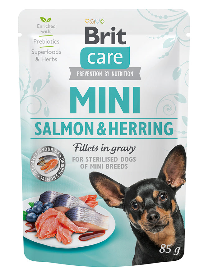 Brit Care Mini Filety W Sosie Z Łososia I Śledzia 85g