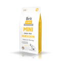 Brit Care Mini Grain-Free Hair & Skin pełnoporcjowa karma bezzbożowa dla psów rasy małej Łosoś ze śledziem 400g