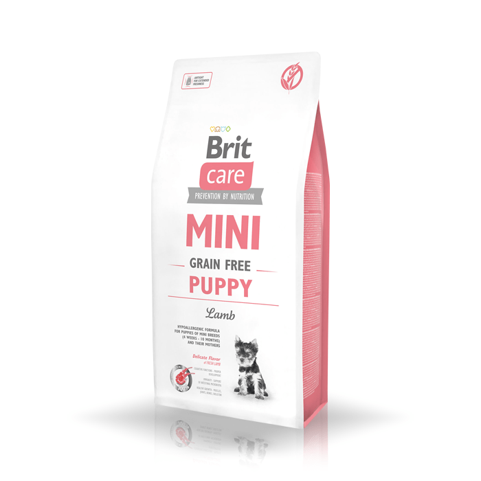 Brit Care Mini Grain-Free Puppy pełnoporcjowa karma dla szczeniąt rasy małej i miniaturowej Jagnięcina 400g