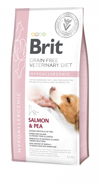 Brit Grain Free Veterinary Diet Dog Hypoallergenic Łosoś Z Groszkiem 2kg