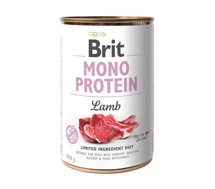 Brit Mono Protein Pełnoporcjowa karma dla psów Jagnięcina 400g