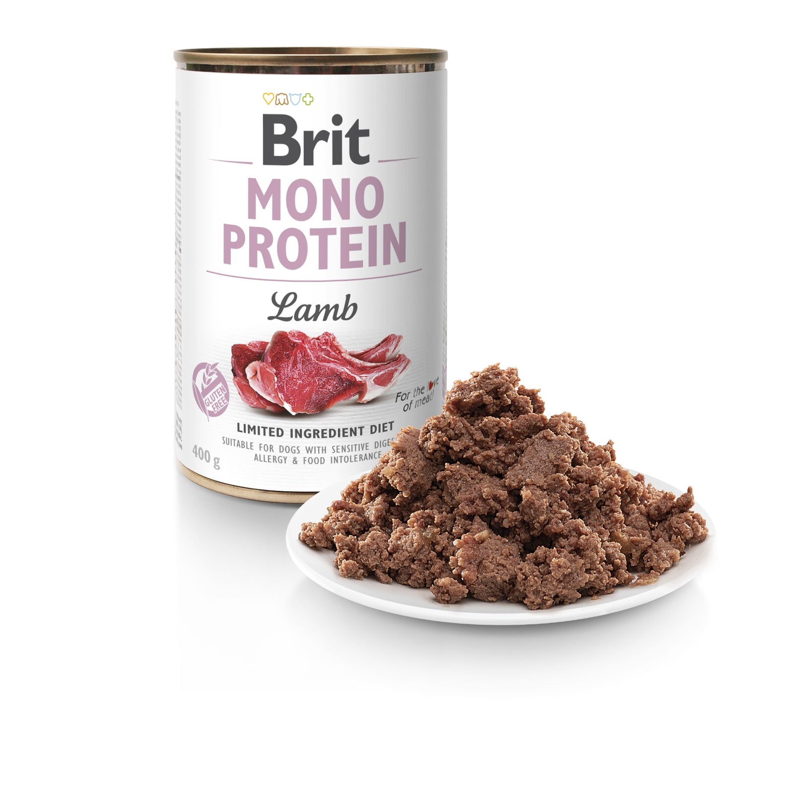Brit Mono Protein Pełnoporcjowa karma dla psów Jagnięcina 400g