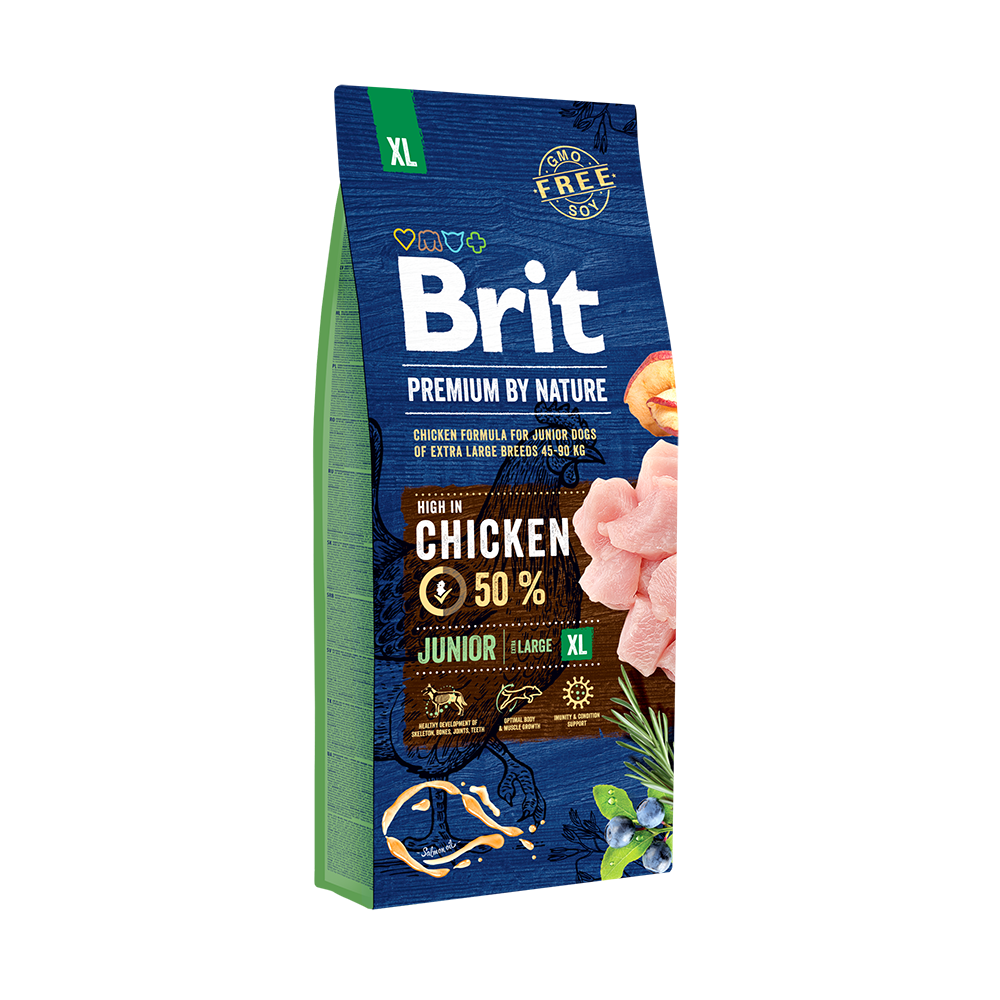 Brit Premium By Nature Junior XL Z Kurczakiem 15kg