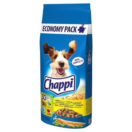 Chappi Pełnoporcjowa sucha karma dla dorosłych psów Drób z warzywami 13,5kg