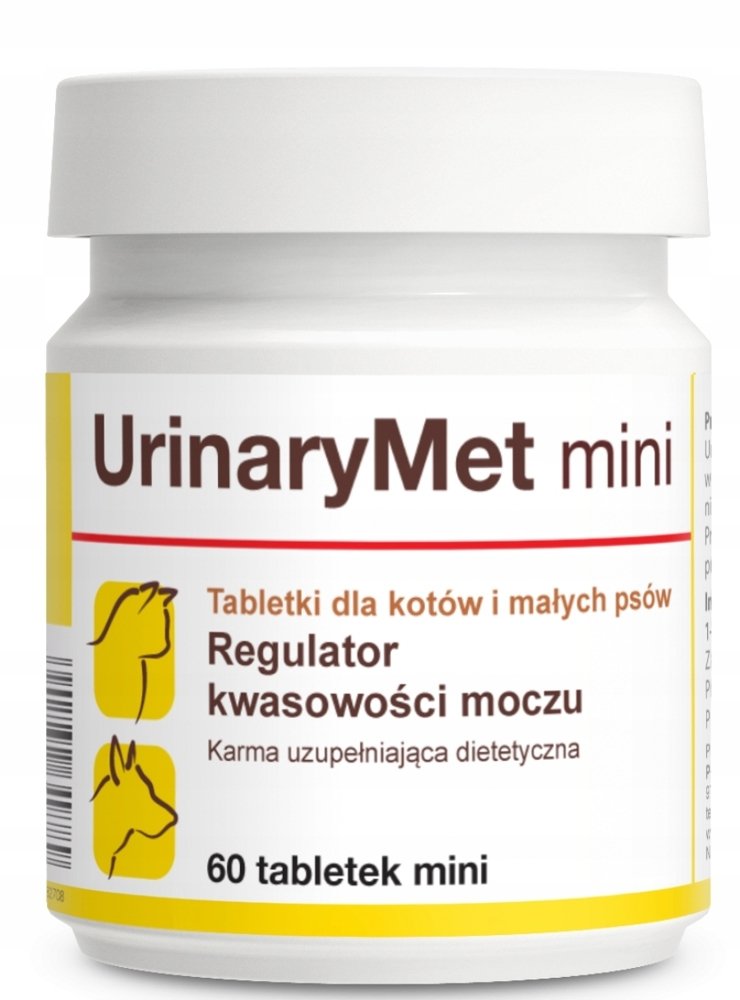 Dolfos UrinaryMet Mini 60 tabletek dla małych psów – na drogi moczowe