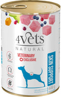 Dolina Noteci 4Vets Dog Skin Support Specjalistyczna karma weterynaryjna dla psów z problemami skórnymi 400g (puszka)
