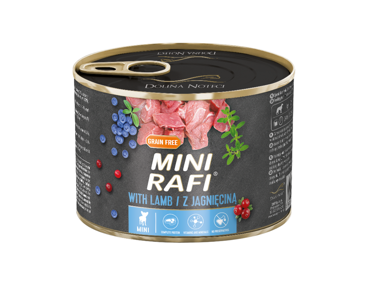 Dolina Noteci Mini Rafi Z Jagnięciną 185g