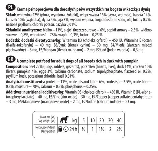 Dolina Noteci Premium Kaczka Z Dynią 150g