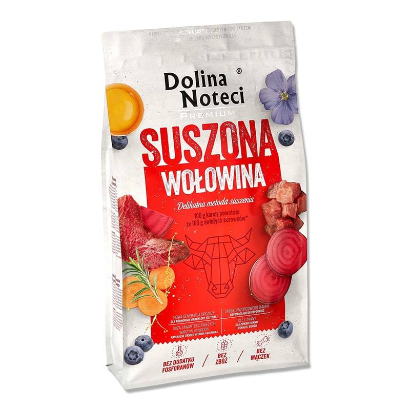 Dolina Noteci Premium Wołowina 9kg Karma Suszona Dla Psa