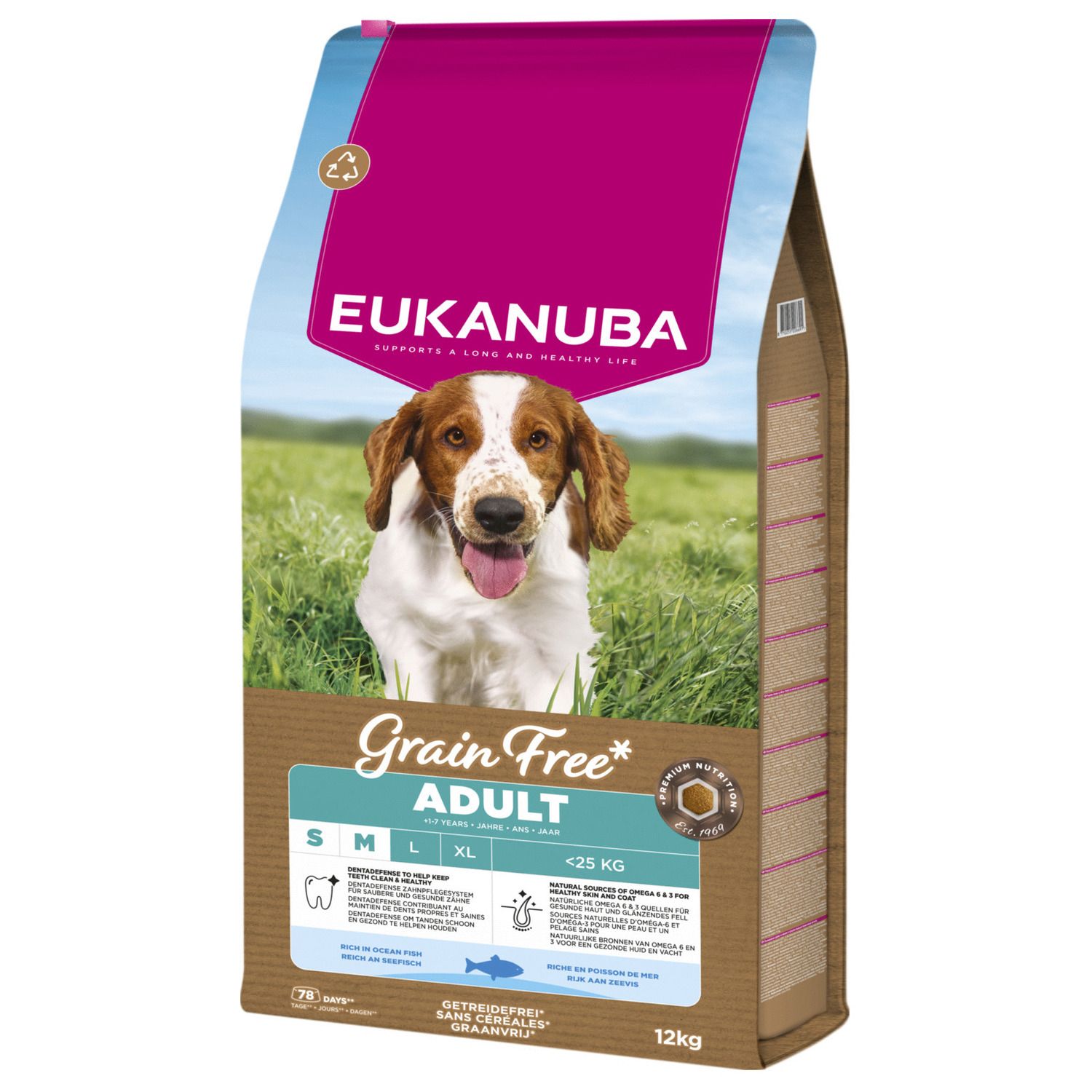 Eukanuba Adult Small&Medium Grain Free Łosoś 12kg