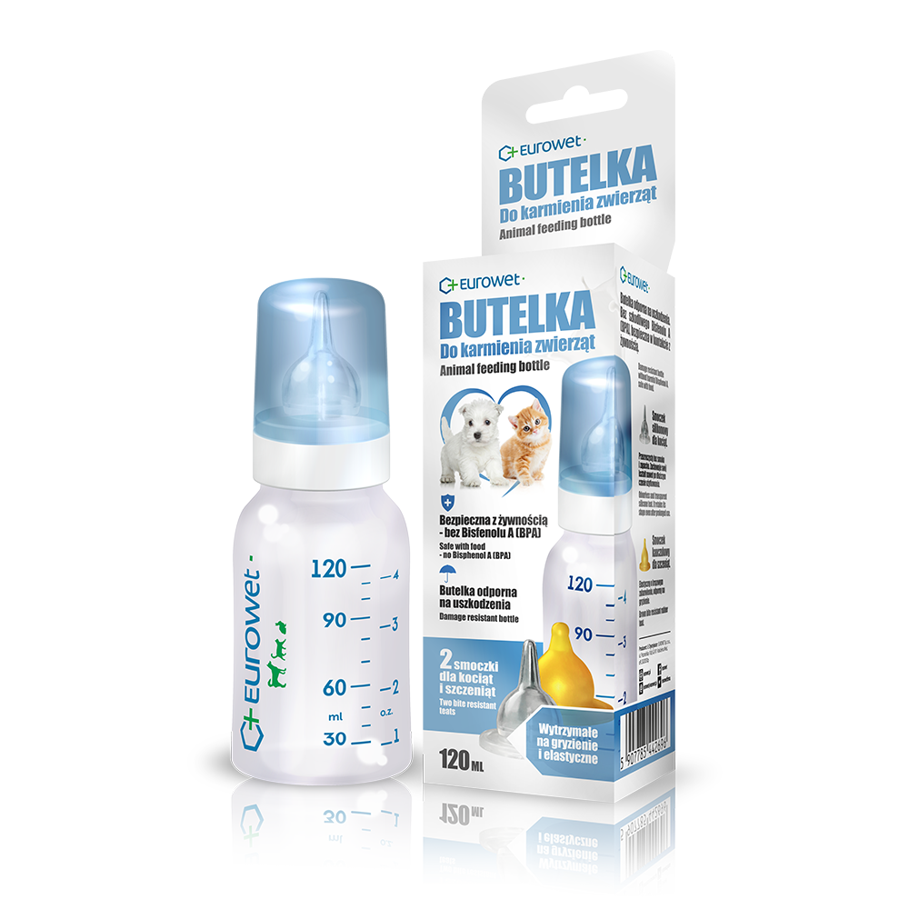Eurowet Butelka Do Karmienia Zwierząt 120ml