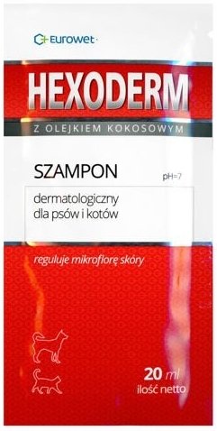 Eurowet Szampon Hexoderm 20x20ml