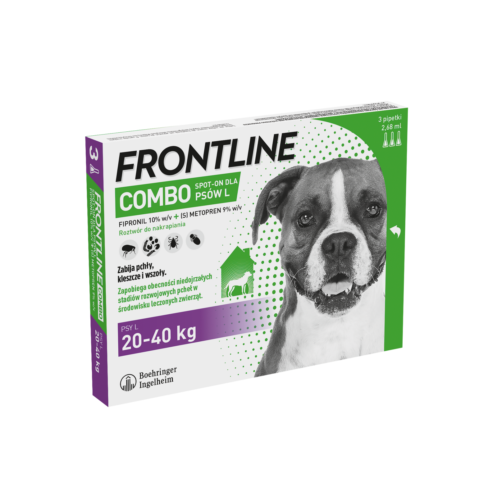 FRONTLINE Combo Spot-On Dla Psów 3x2,68ml