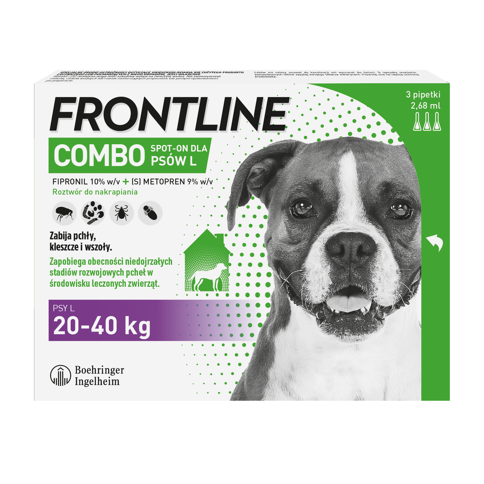 FRONTLINE Combo Spot-On Dla Psów 3x2,68ml