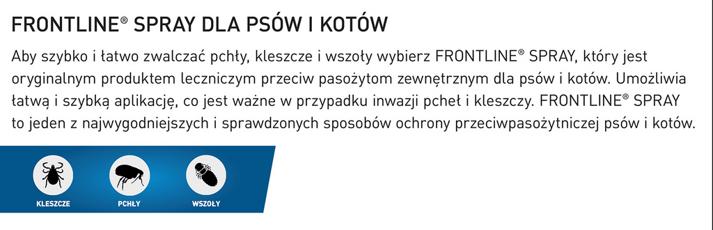 FRONTLINE Spray Dla Psów 250ml