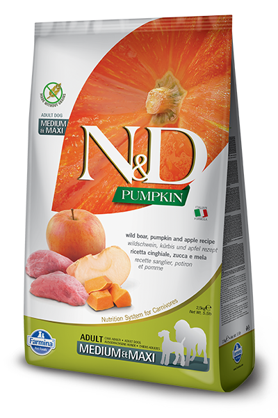 Farmina N&D Pumpkin Grain Free Canine Adult Medium&Maxi Boar&Apple 12kg