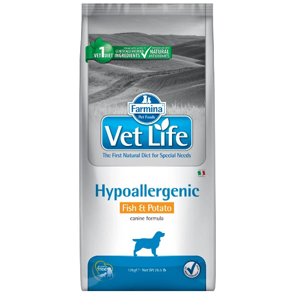 Farmina Vet Life Canine Hypoallergenic Fish&Potato 12kg