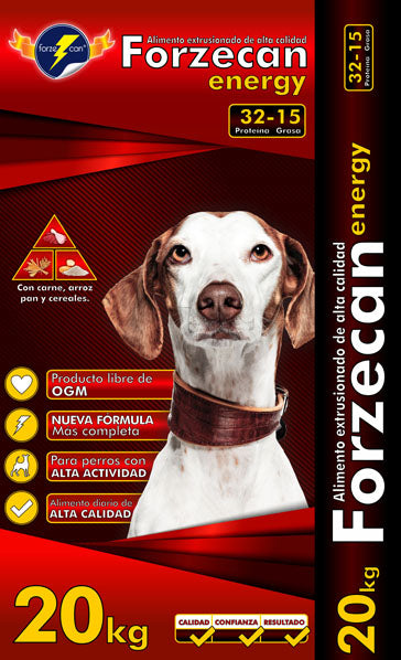 Forzecan Energy karma dla psów aktywnych 51% mięsa (Bez GMO) 20kg