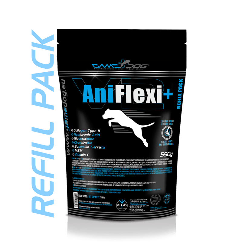 Game Dog AniFlexi+ V2 550g Refill Pack dla psów – wsparcie stawów i regeneracja chrząstek