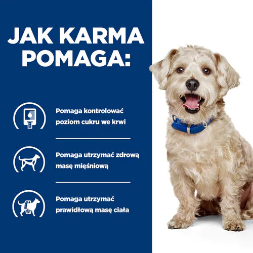Specjalistyczna karma weterynaryjna dla psów Diabetes Care Hill's Prescription Diet w/d 370g puszka