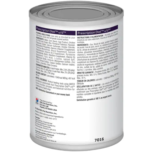 Specjalistyczna karma weterynaryjna dla psów Urinary Care Hill's Prescription Diet u/d 370g puszka