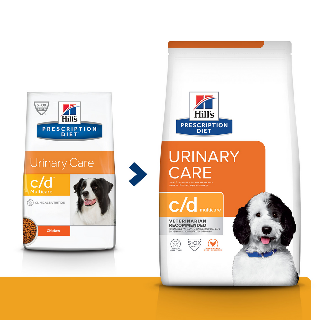 Hill's Prescription Diet Canine c/d Urinary Care Specjalistyczna karma weterynaryjna dla psów zapobiegająca kamicy moczowej 4kg