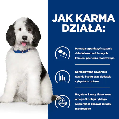 Hill's Prescription Diet Canine c/d Urinary Care Specjalistyczna karma weterynaryjna dla psów zapobiegająca kamicy moczowej 4kg