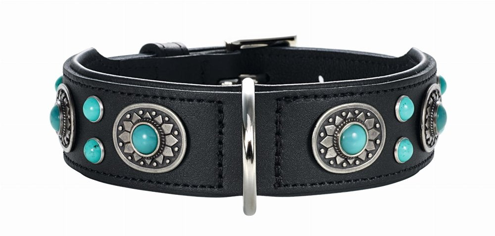 Hunter Sioux Skórzana Obroża Dla Psa Czarna 60cm