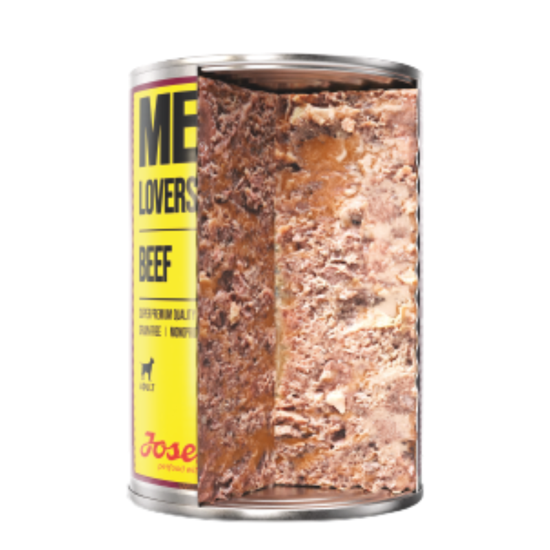 Josera Meat Lovers Pure Pełnoporcjowa karma bezzbożowa dla psów Wołowina 400g (puszka)