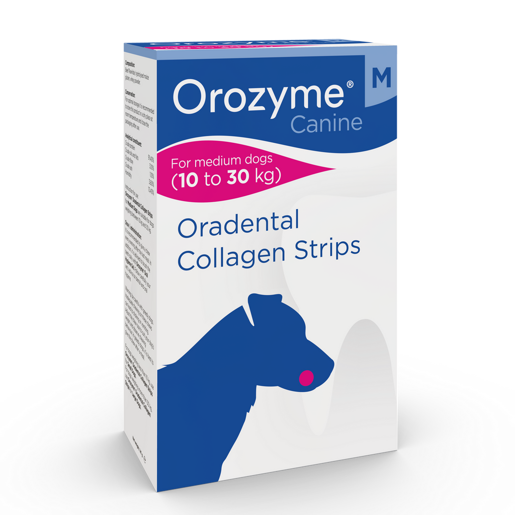 Orozyme Oradental Collagen Strips Kolagenowe Płatki Czyszczące Dla Psa M 141g