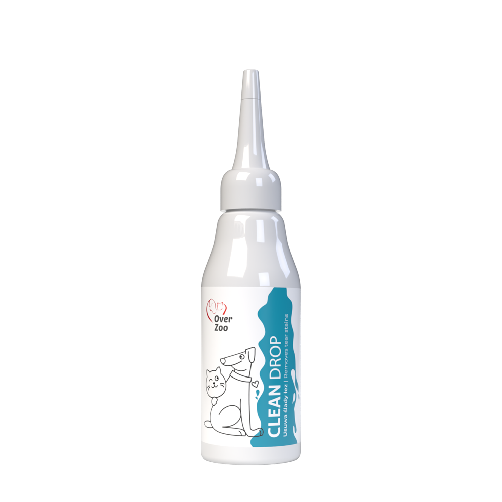 Over Zoo Clean Drop Preparat do przemywania okolic oczu i usuwania zacieków dla psów 60ml