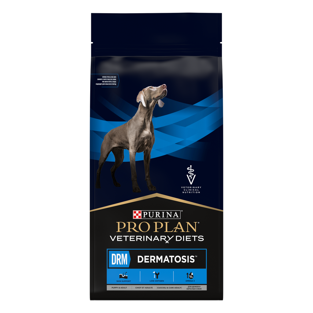 PURINA Pro Plan Veterinary Diets DRM Dermatosis 12kg