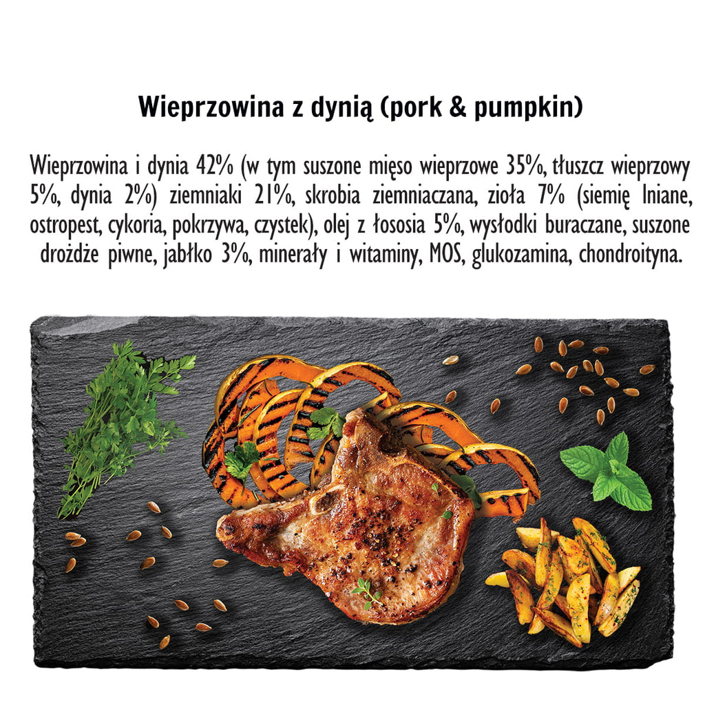 Paka Zwierzaka - Seventh heaven - Wieprzowina z dynią "L" 9kg