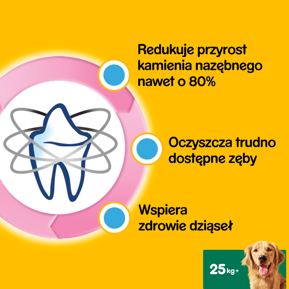 Pedigree DentaStix Przysmak Dentystyczny Dla Psów Od 4 Miesiąca I Powyżej 25kg 270g
